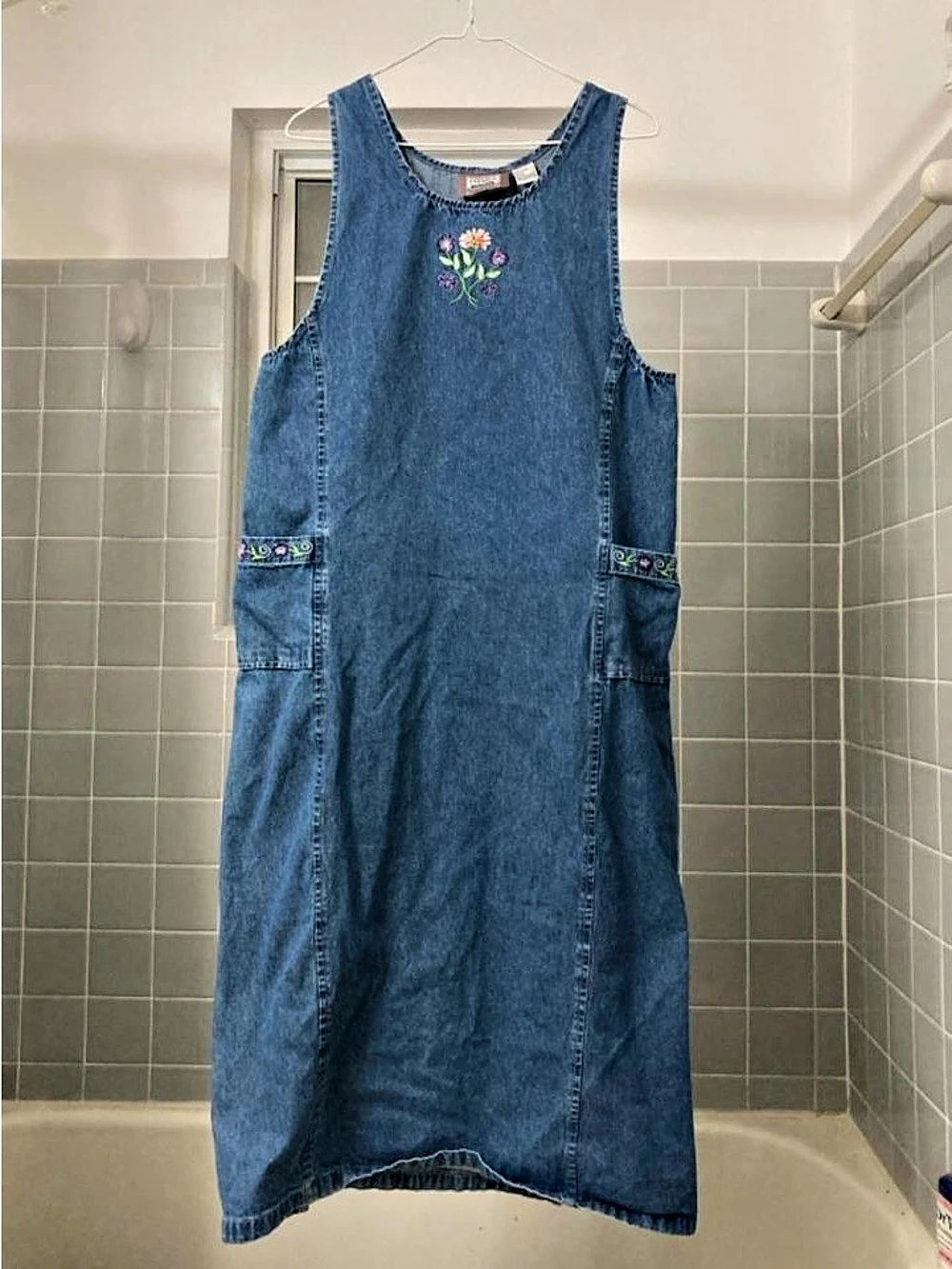 Premier International Denim Embroidered Maxi Dress